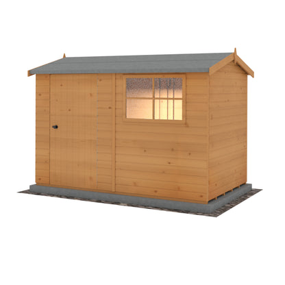 Shire Suffolk 10x6 Single Door Shiplap Style D