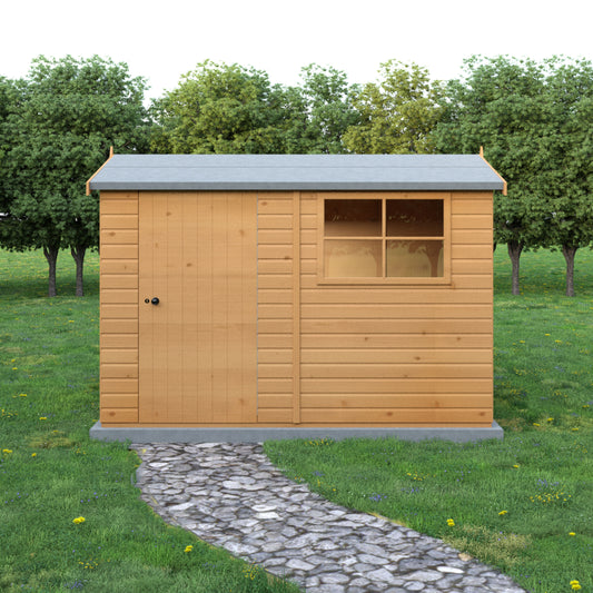 Shire Suffolk 10x6 Single Door Shiplap Style D