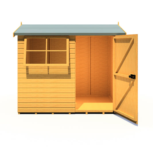 Shire Suffolk 8x6 Single Door Loglap Style C