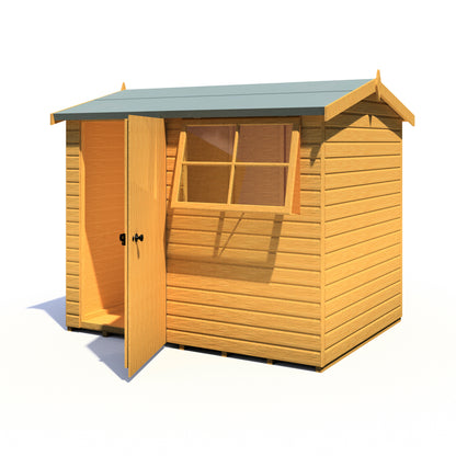Shire Suffolk 8x6 Single Door Loglap Style D