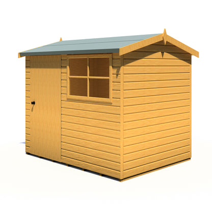 Shire Suffolk 8x6 Single Door Loglap Style D