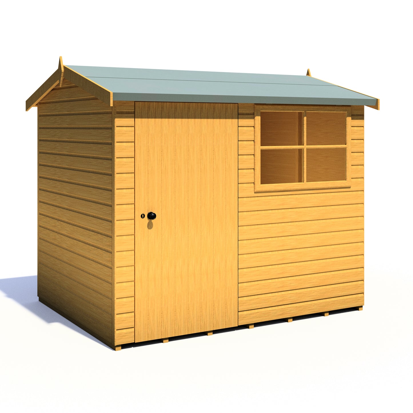 Shire Suffolk 8x6 Single Door Loglap Style D