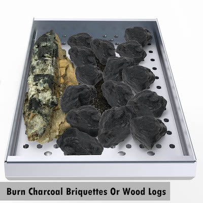 Sunstone 3-in-1 Charcoal, Wood & Smoking Tray