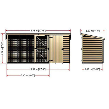 Shire Sanda Run Loglap (4'x4'x 8')