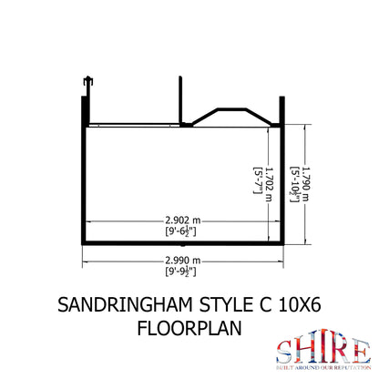 Shire Sandringham 10x6 Shiplap Style C