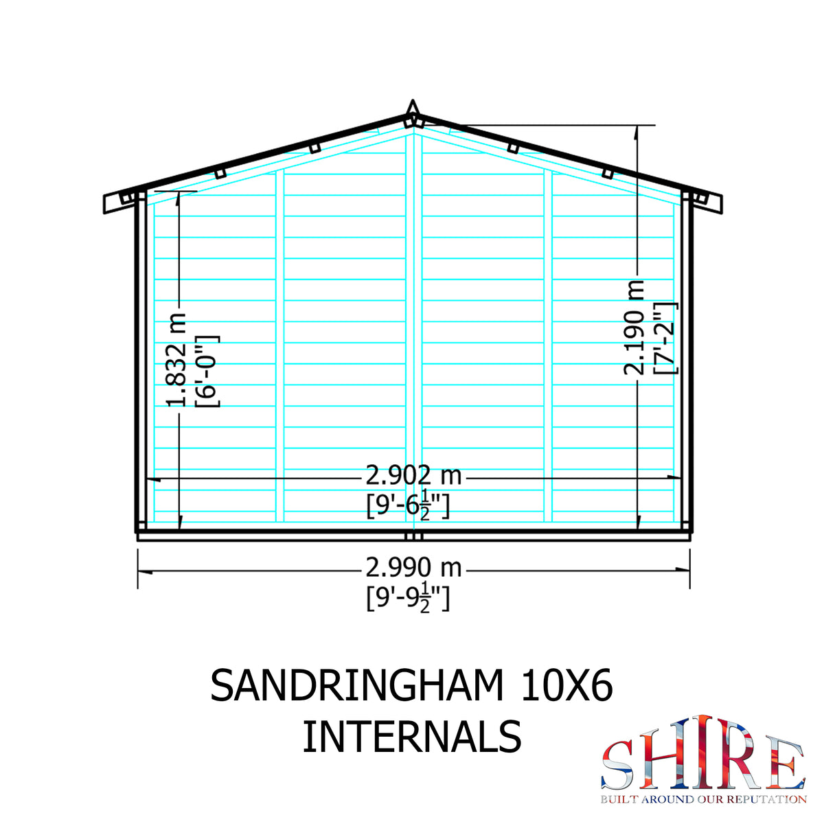 Shire Sandringham 10x6 Shiplap Style C