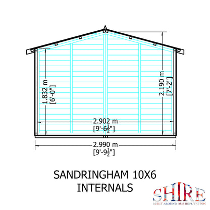 Shire Sandringham 10x6 Shiplap Style C