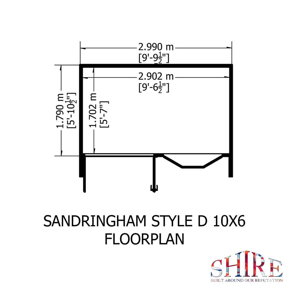 Shire Sandringham 10x6 Shiplap Style D