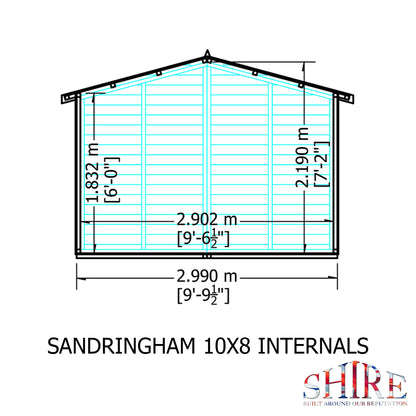Shire Sandringham 10x8 Shiplap Style C
