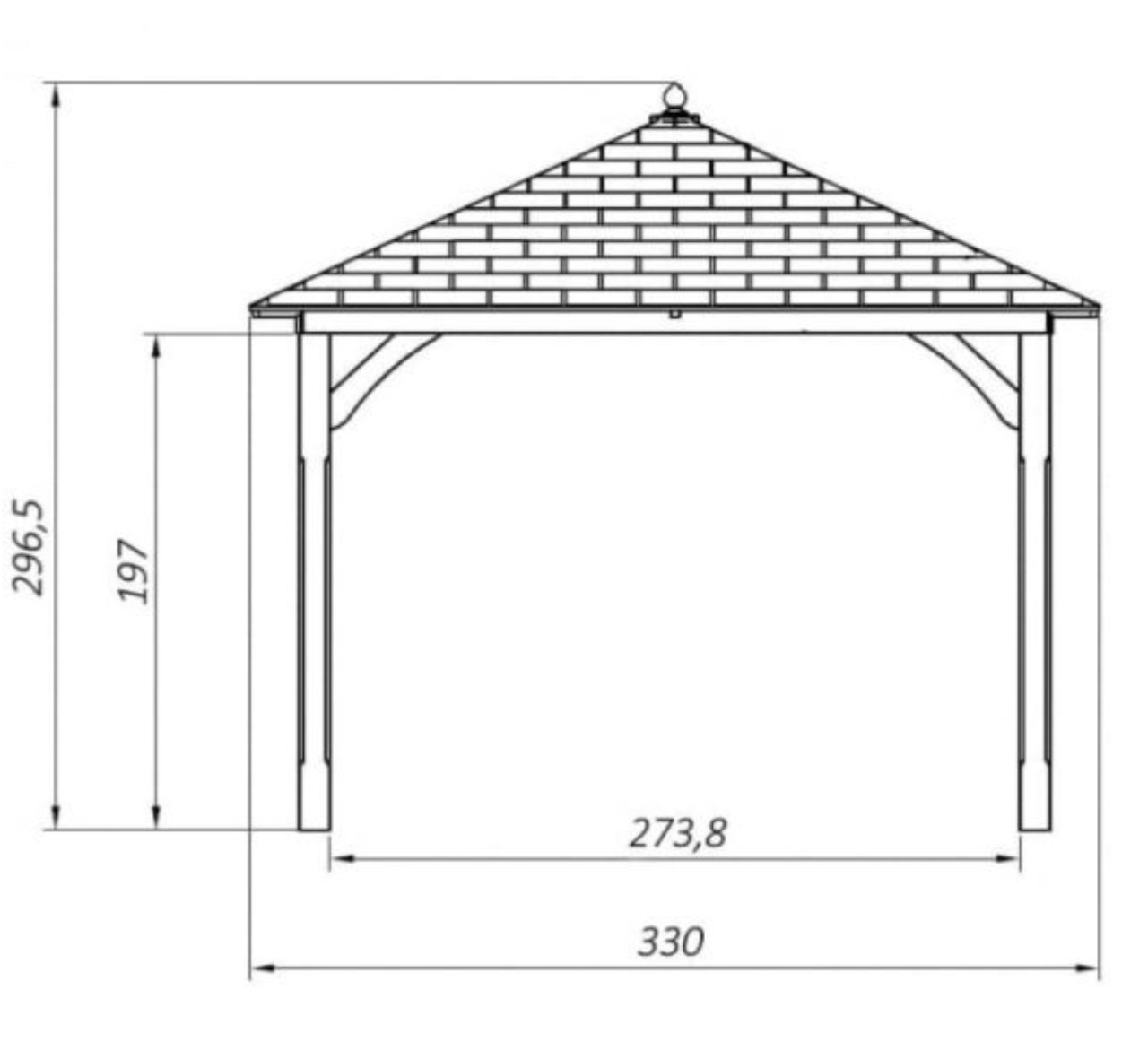 Jagram Luxury Cotswold Gazebo