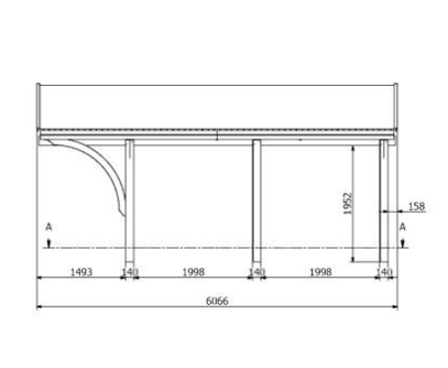 Jagram Nevada Single Carport 12ft x 20ft