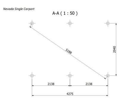 Jagram Nevada Single Carport 12ft x 20ft