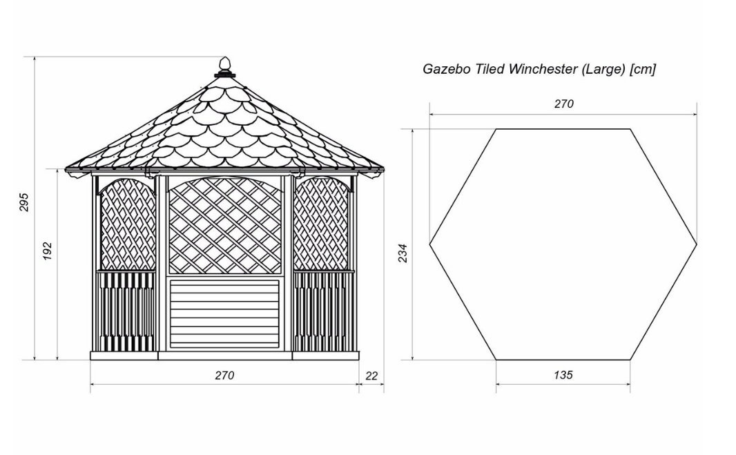 Jagram Winchester Gazebo 2.7m