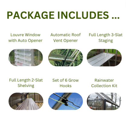 Elite Compact 4ft x 4ft Package Greenhouse