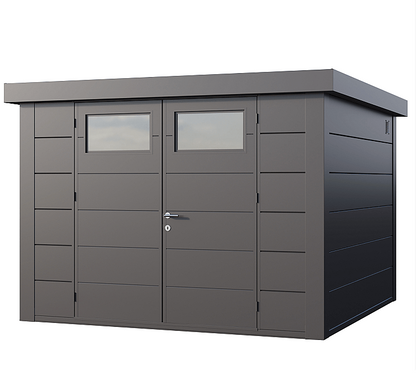 Telluria Eleganto Heavy Duty Steel Shed - 3m x 3m (10x10ft)