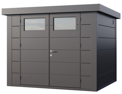 Telluria Eleganto Heavy Duty Steel Shed - 2.7m x 2.4m (9x8ft)