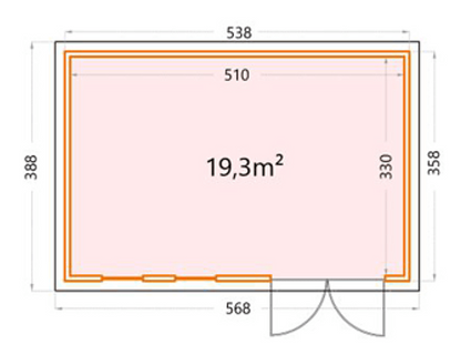 Telluria 18x12ft Luminato Premier Steel Garden Room - 5.4m x 3.6m