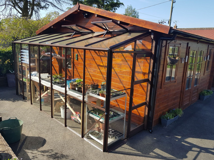 Elite Kensington 4ft x 18ft Lean To Greenhouse