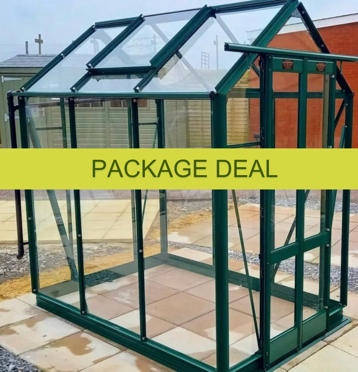 Elite Compact 4ft x 8ft Package Greenhouse