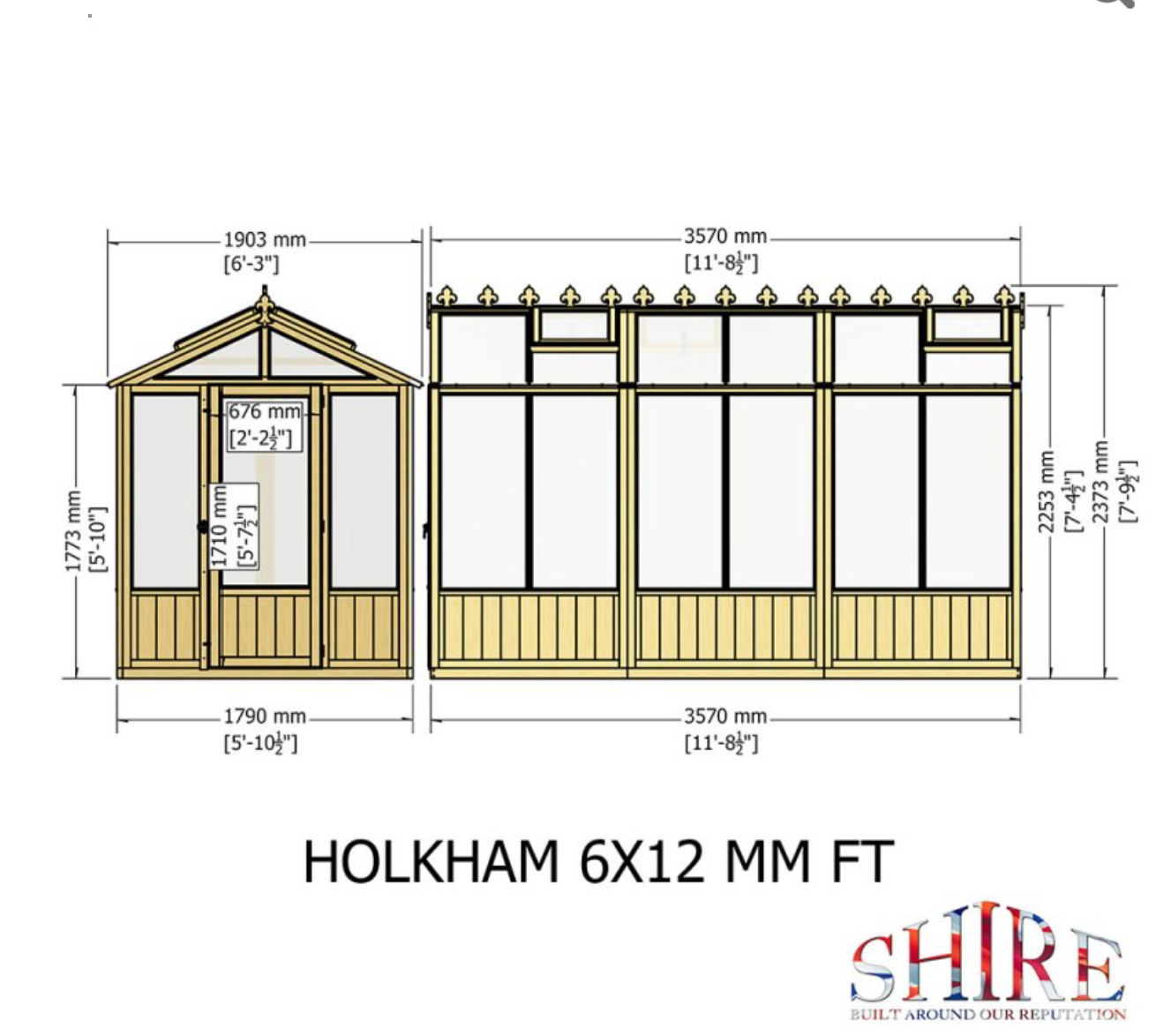 Shire Holkham 12x6