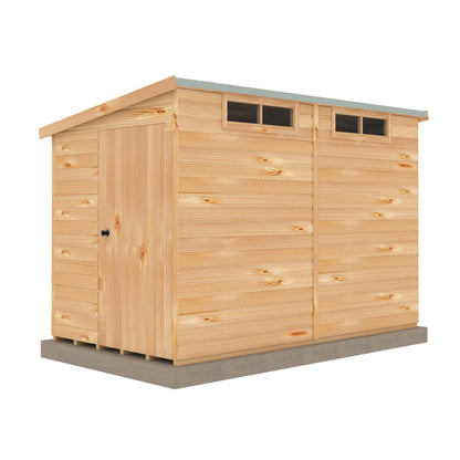 Shire Security Pent 10x6 Single Door Shiplap