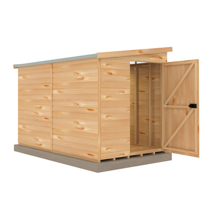Shire Security Pent 10x6 Single Door Shiplap