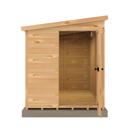 Shire Security Pent 10x6 Single Door Shiplap