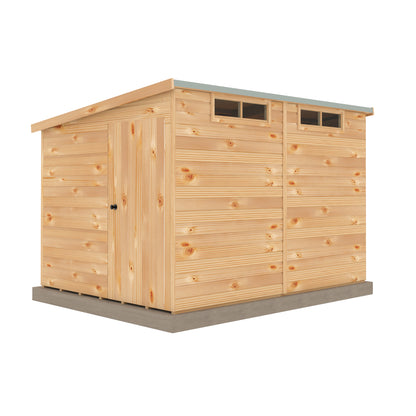 Shire Security Pent 10x8 Single Door Shiplap
