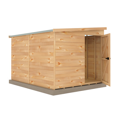 Shire Security Pent 10x8 Single Door Shiplap
