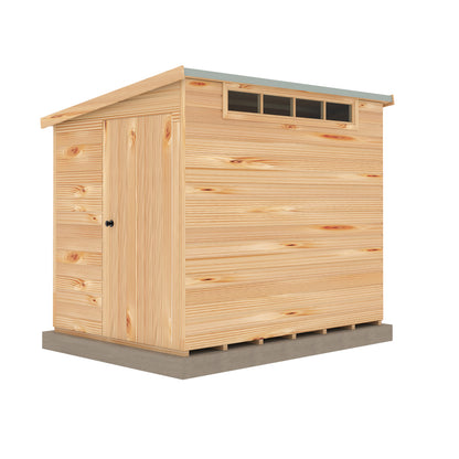 Shire Security Pent 8x6 Single Door Loglap