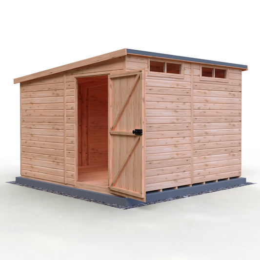 Shire Security Pent 10x10 Single Door Loglap