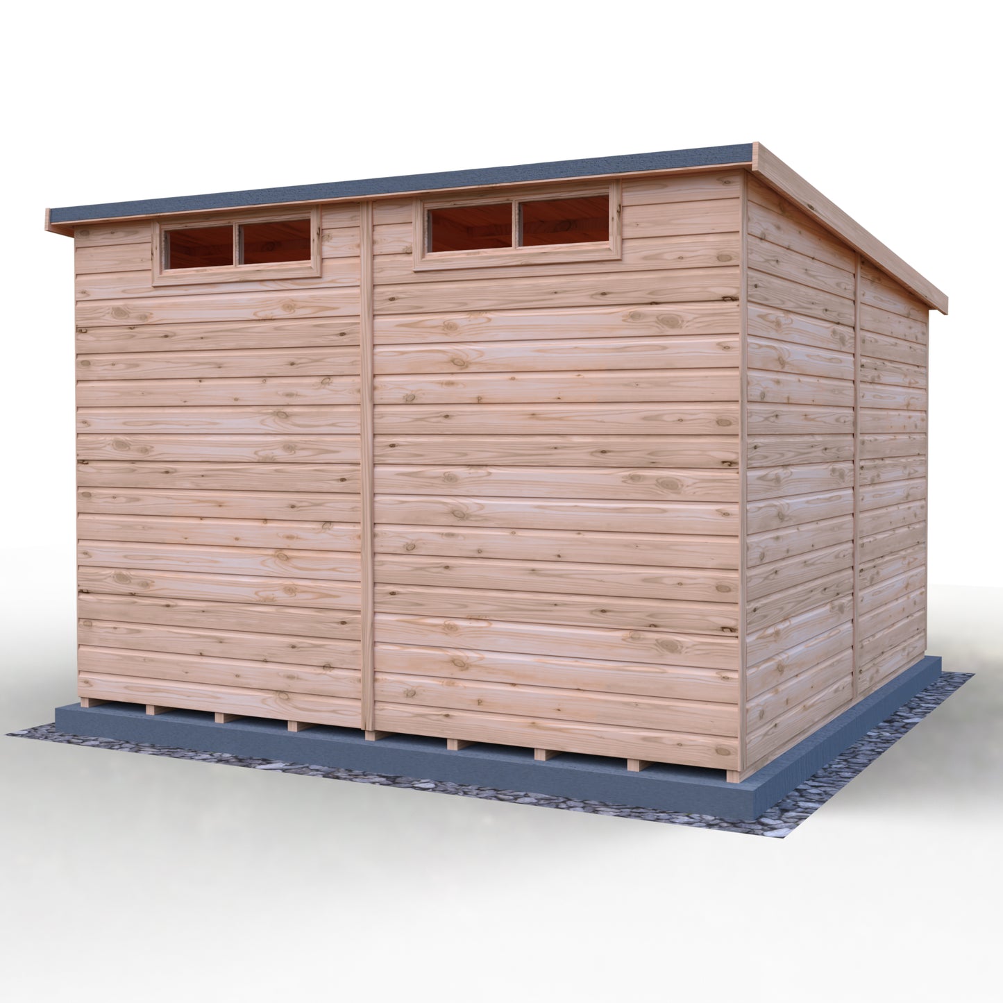 Shire Security Pent 10x10 Single Door Shiplap