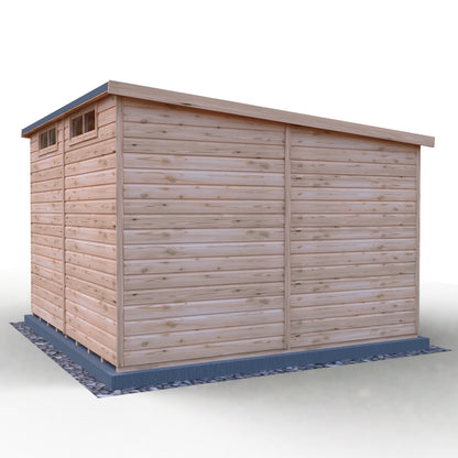 Shire Security Pent 10x10 Single Door Loglap