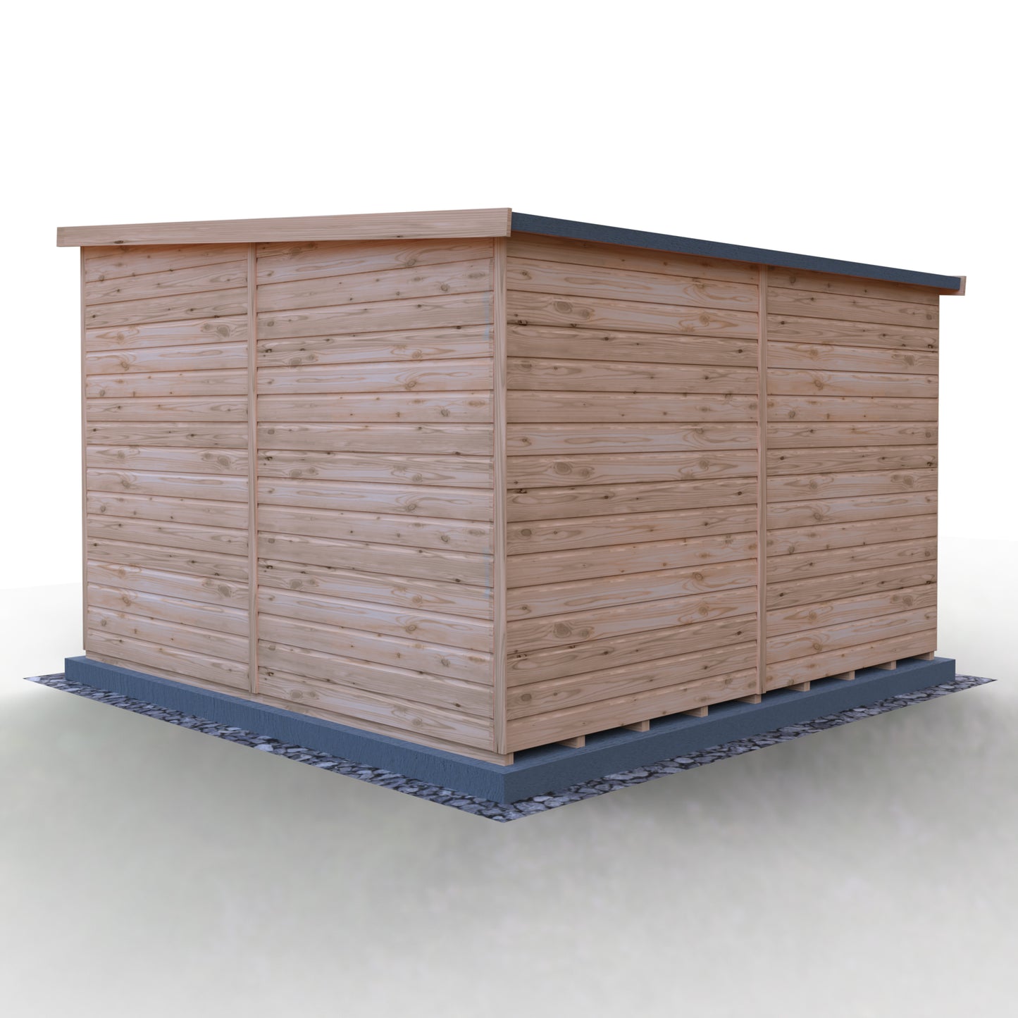 Shire Security Pent 10x10 Single Door Loglap