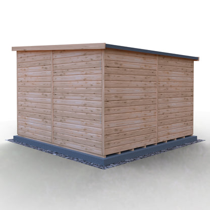 Shire Security Pent 10x10 Single Door Shiplap