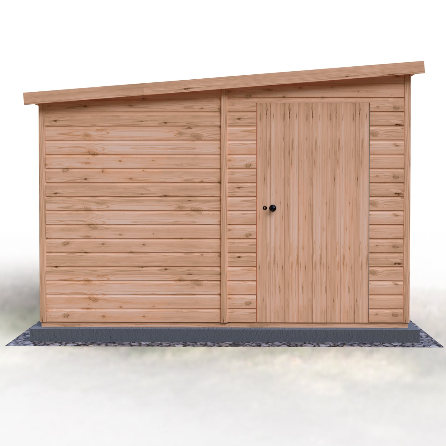 Shire Security Pent 10x10 Single Door Shiplap
