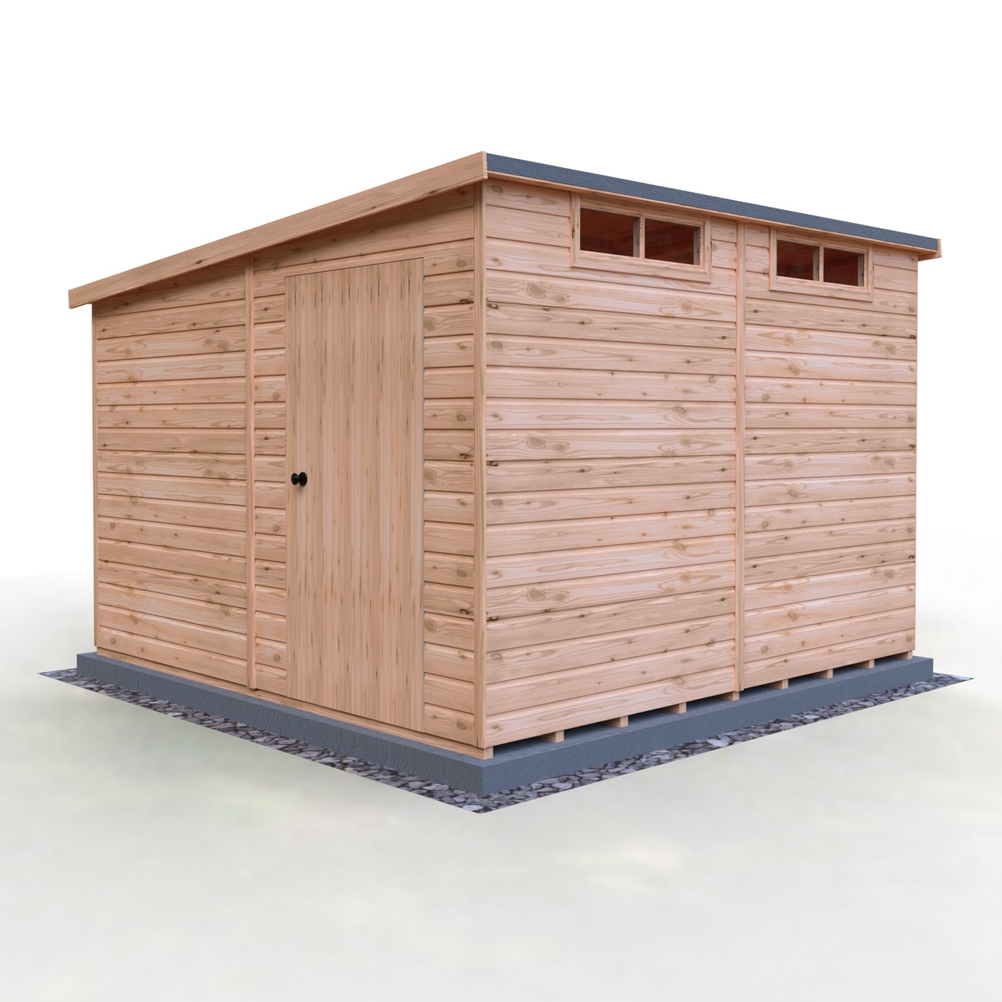 Shire Security Pent 10x10 Single Door Shiplap
