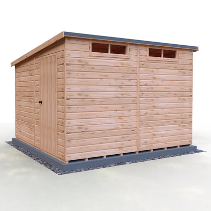 Shire Security Pent 10x10 Single Door Shiplap