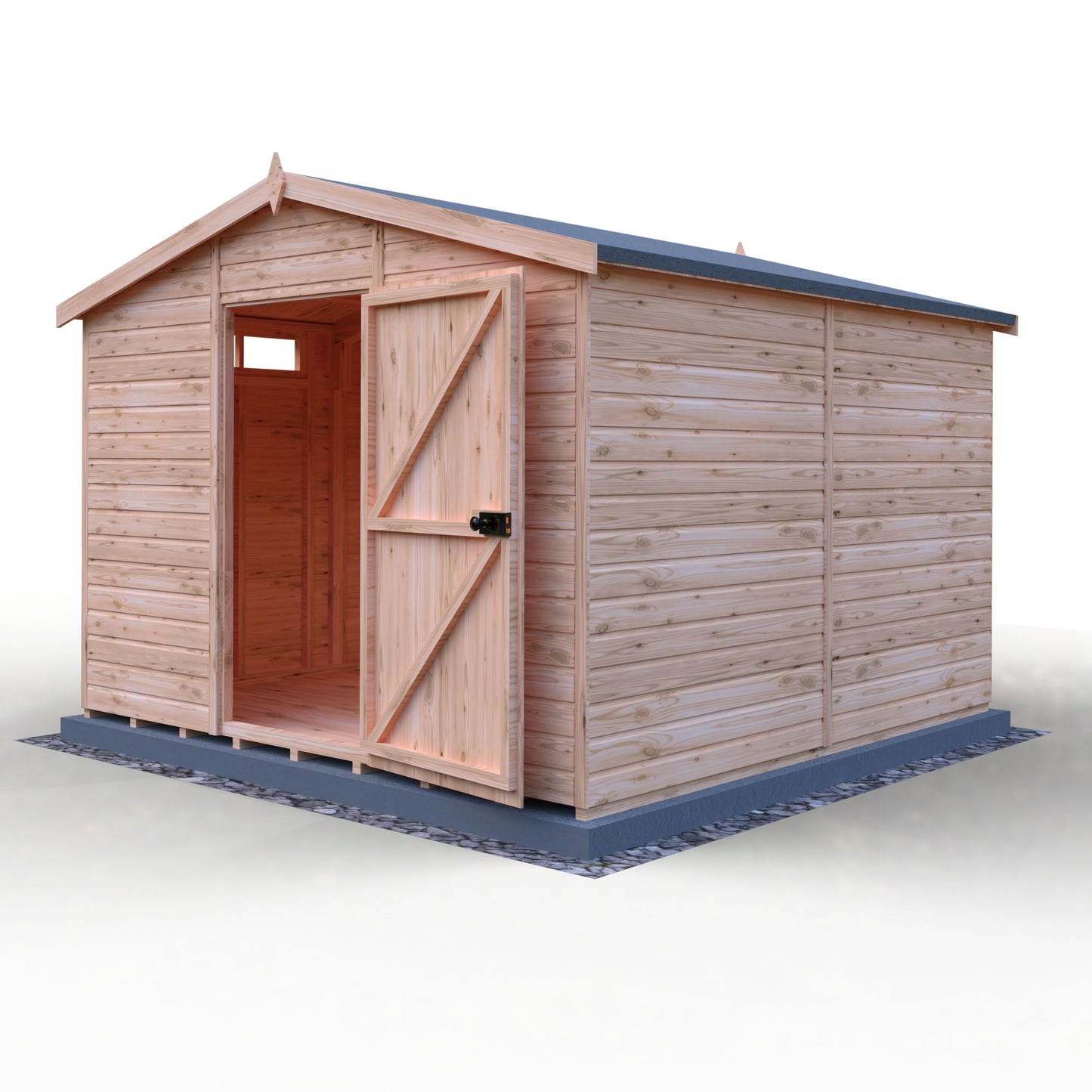Shire Security Apex 10x10 Single Door Shiplap