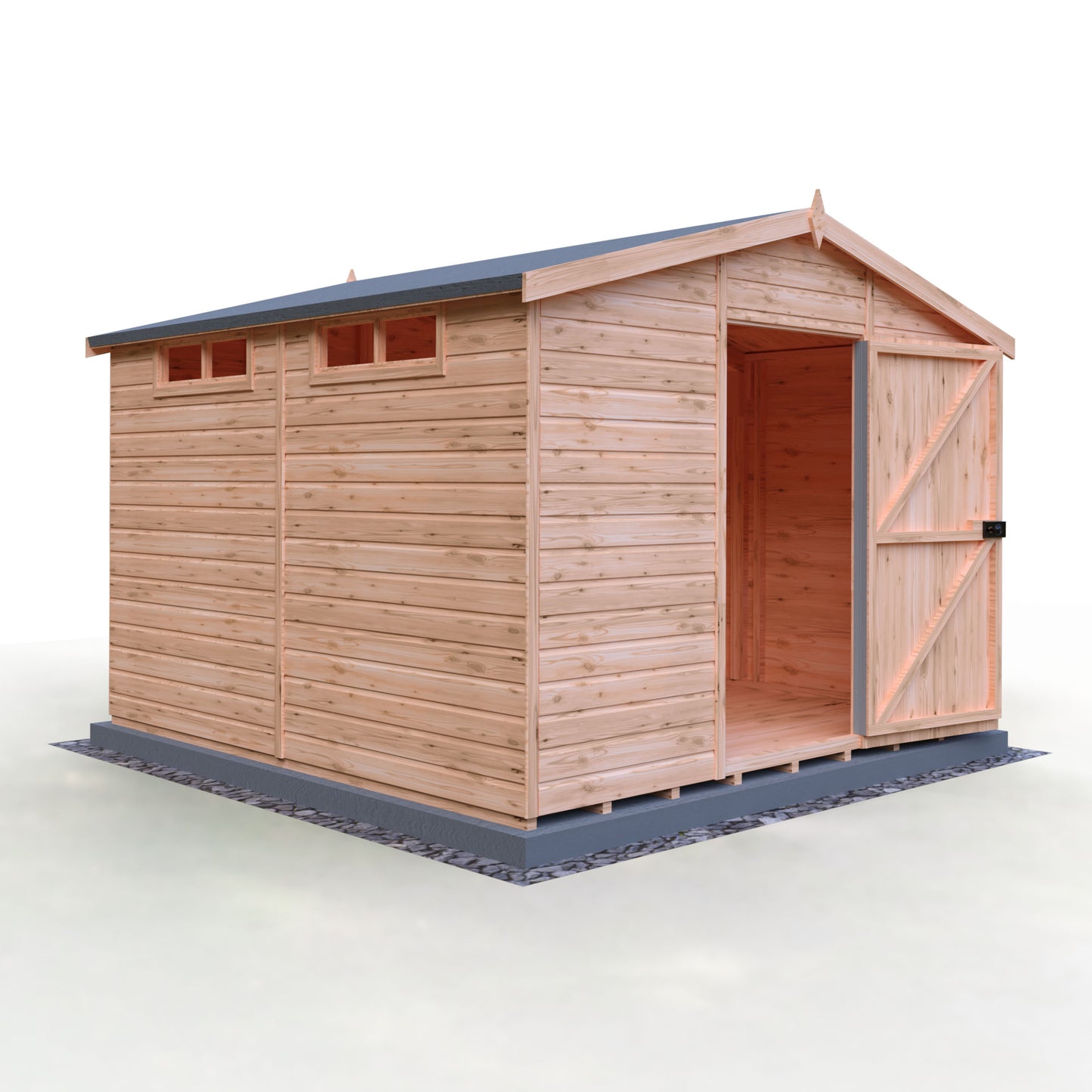 Shire Security Apex 10x10 Single Door Shiplap