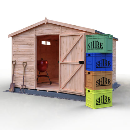 Shire Security Apex 10x10 Single Door Shiplap