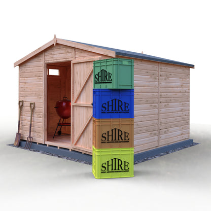 Shire Security Apex 10x10 Single Door Shiplap