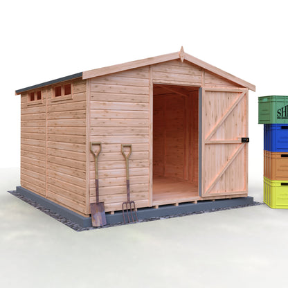 Shire Security Apex 10x10 Single Door Shiplap
