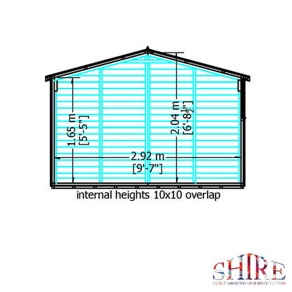 Shire Overlap Double Door 10x10 D/D