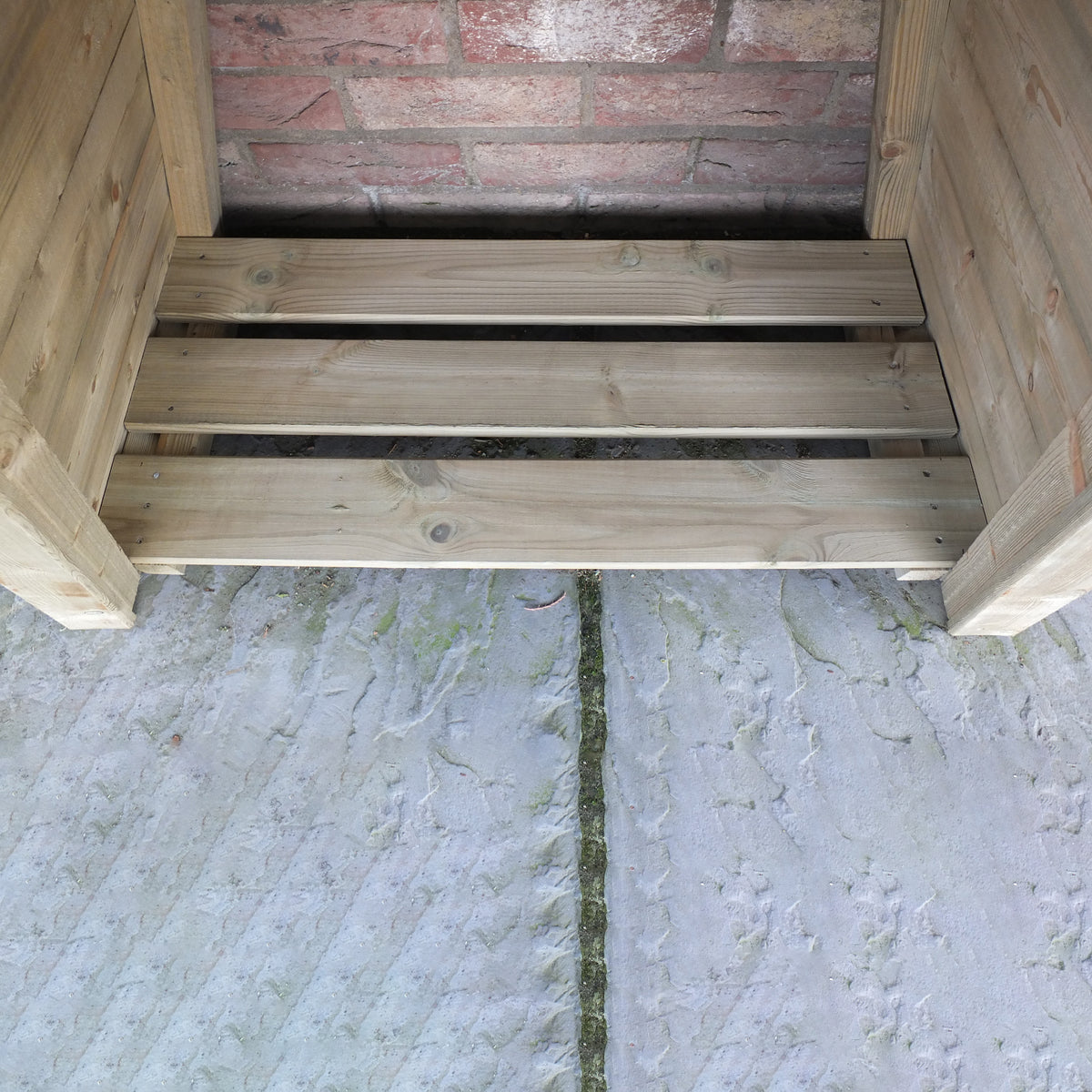 Shire Small Triangular Log Store Tongue & Groove Pressure treated
