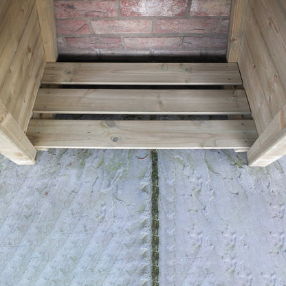 Shire Small Triangular Log Store Tongue & Groove Pressure treated