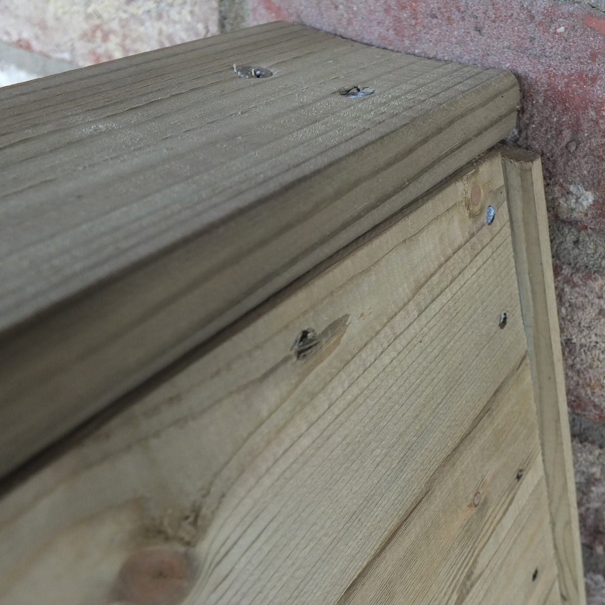 Shire Small Triangular Log Store Tongue & Groove Pressure treated
