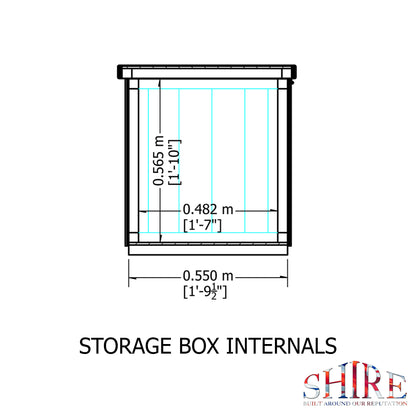 Shire Storage Box Tongue & Groove 4x2