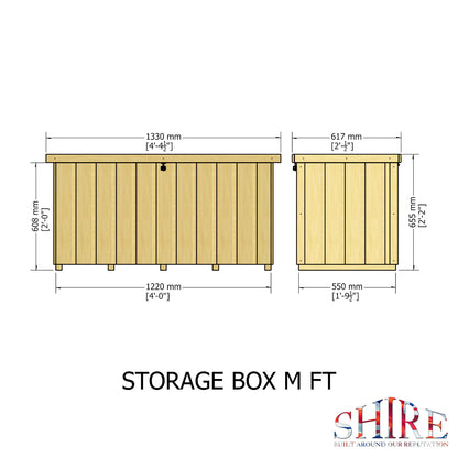 Shire Storage Box Tongue & Groove 4x2