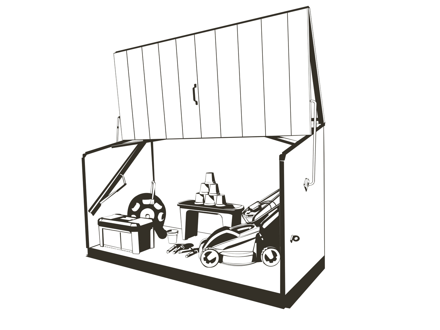 Trimetals Storeguard 6 x 3 Metal Garden Storage